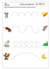 okul öncesi çizgi çalışmaları